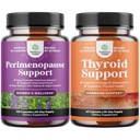 Maca Root Vitex Berry & Black Cohosh와 Perimenopause 보충교재의 뭉치 뜨거운 섬광 밤 땀 호르몬 균형 & Mood 및 L Tyrosine Bladderwrack Selenium & Ashwagandha를 가진 Thyroid 지원