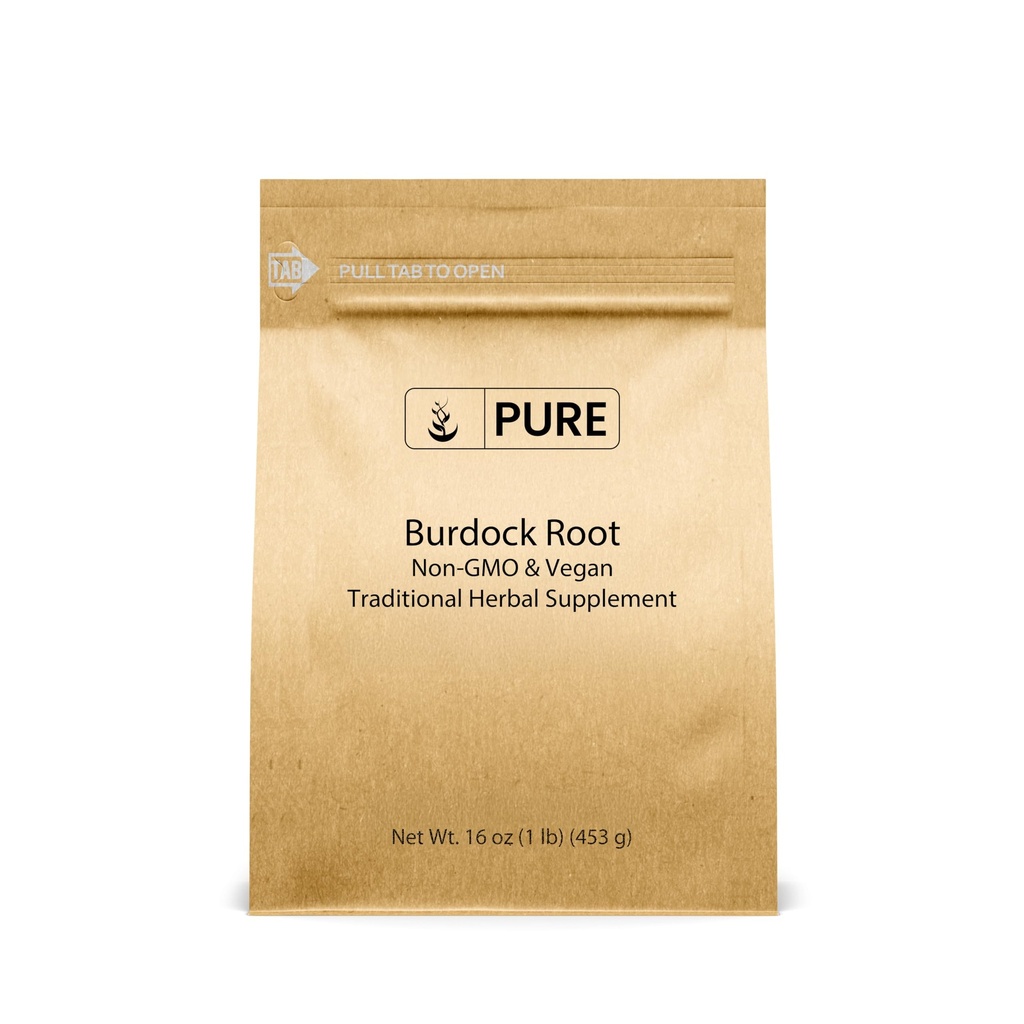 순수한 본래 성분 Burdock 뿌리 추출물 (1lb) Lab-Verified, 비 GMO