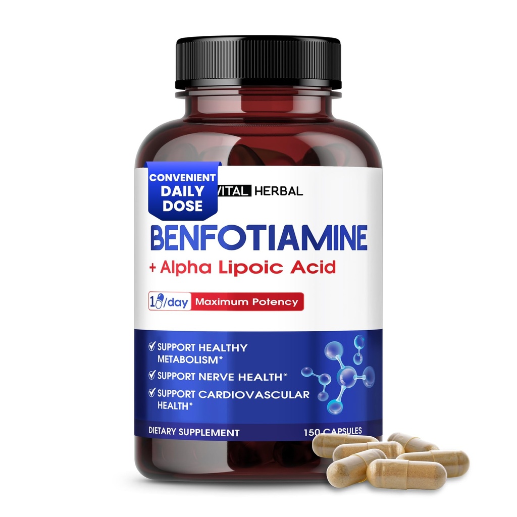 VITAL HERBAL Liposomal Benfotiamine 알파 Lipoic 산 - 최대 힘 지원 건강한 대사 - 미국에서 만드는