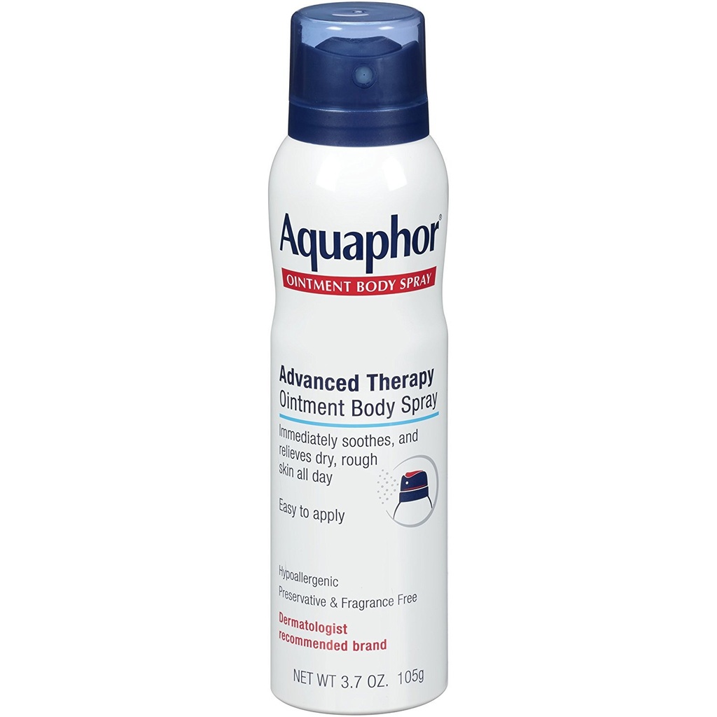 Aquaphor Ointment Body Spray - 습기 및 치유 건조, 거친 피부 - 3.7 oz. 스프레이 캔