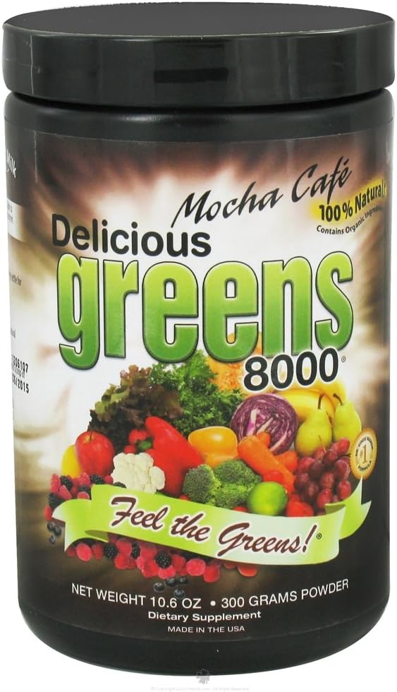 맛 있는 녹색 8000 녹색 음식 보충교재, Mocha 카페, 10.6 Ounce