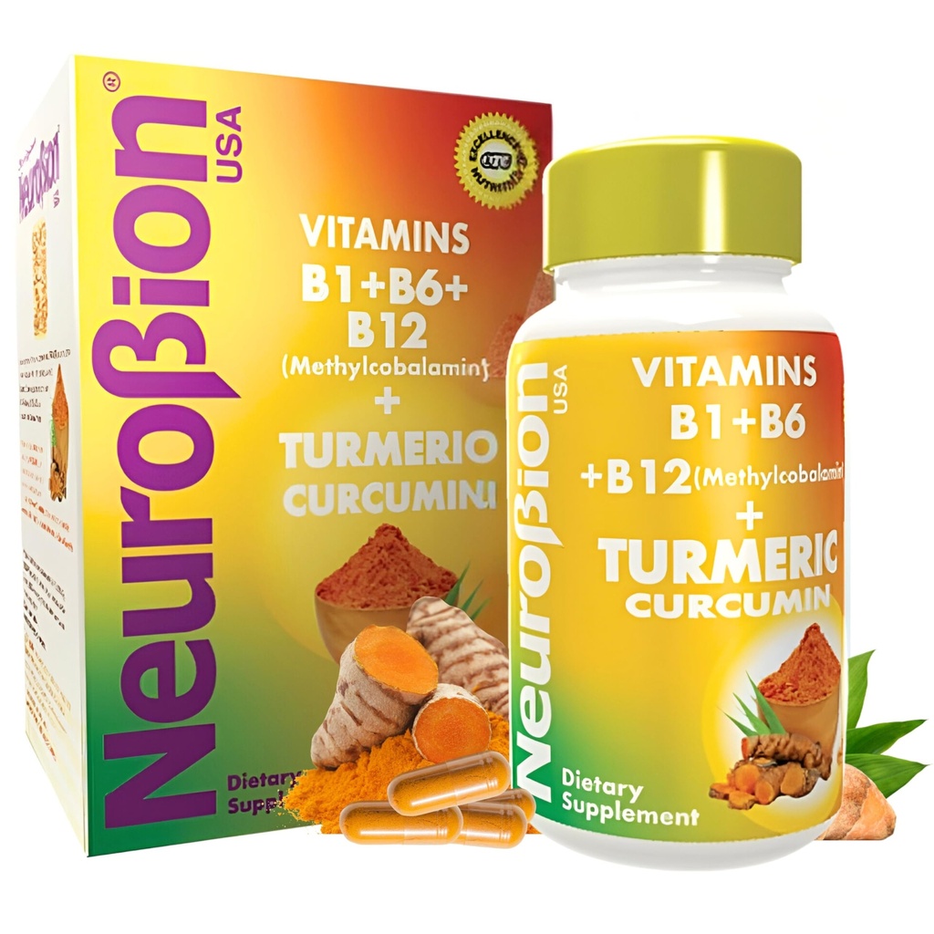 신경 심황 쿠르쿠민 650 mg 항 산화 지원, 높은 흡수를 위한 초본 보충교재 B12, 40의 캡슐을 가진 매우 유력한 투황 보충교재 Multivitamins Complex
