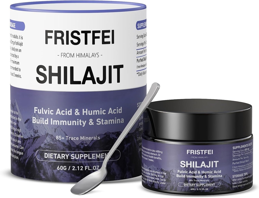 Shilajit 순수한 Himalayan 유기 금 급료 Men&Women를 위한 자연적인 Shilajit 수지 - 85+ 추적 무기물 & Fulvic 산, 60 그램을 가진 Himalayn Shilajit