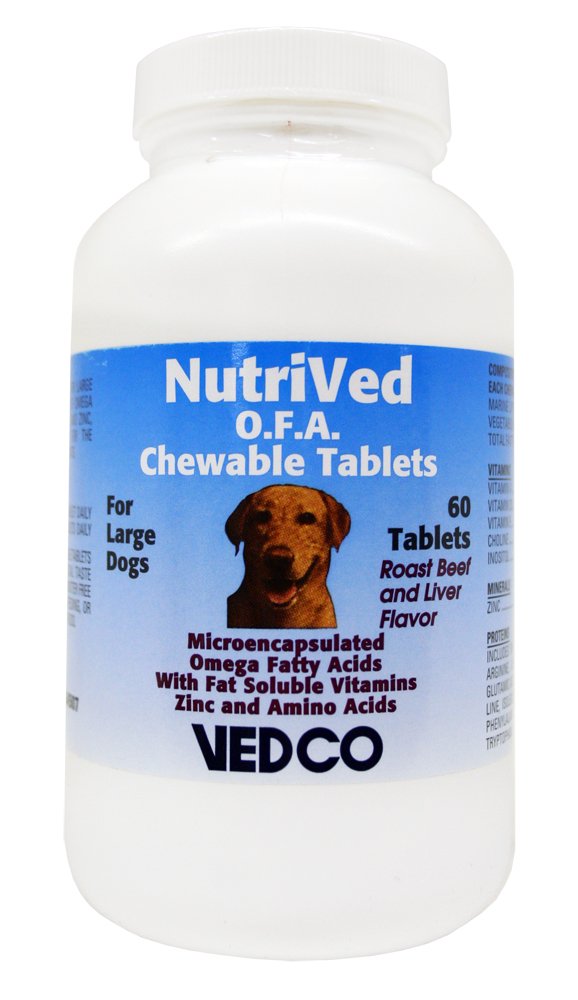 Vedco 60 조사 Nutrived O.F.A. 큰 개를위한 Chewable 정제