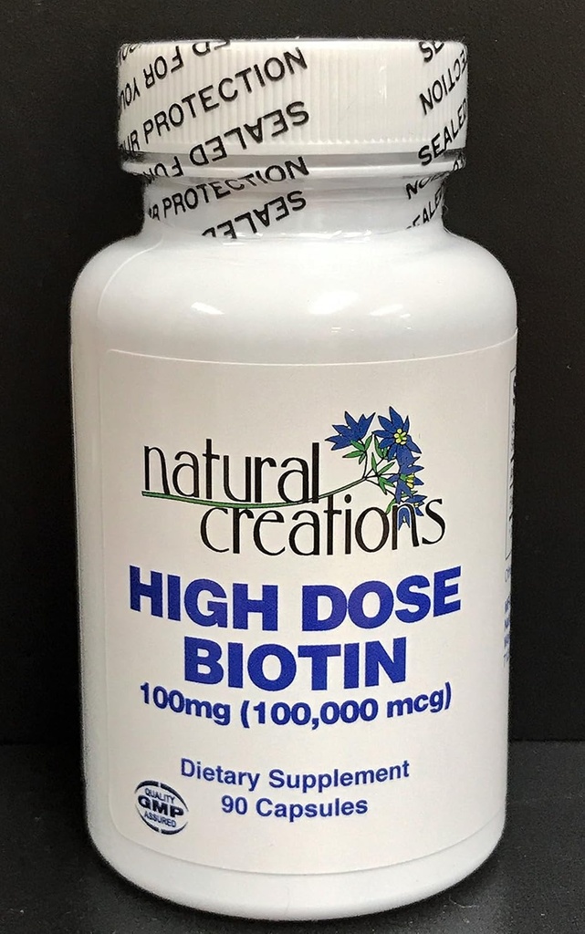 높은 복용량 Biotin 100mg (100,000mcg)