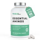 Essential Amino Acids - 300 쉽게 제비 정제 / 60 서빙 - 모든 3 BCAA 플러스 6 더 EAAs와 함께 모든 9 EAA 아미노 산을 구축하고 수리 근육, 5-10g, 서빙 당 높은, 루신과 비건