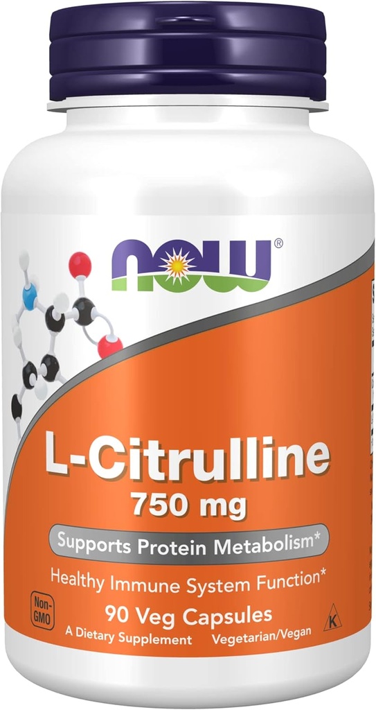 지금 음식 L-Citrulline 750 mg - 90 모자 3 팩