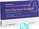 WELMATE - 항 Diarrheal Softgels (24 Softgels) - Loperamide HCL 2 mg - Diarrhea Symptom Relief - Upset Stomach Reliever - 항 Diarrhea 알약 - 상부 약물 약물