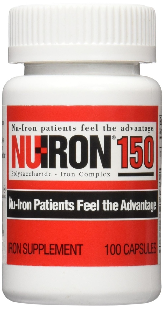 NU-Iron 150mg 100ct 모자