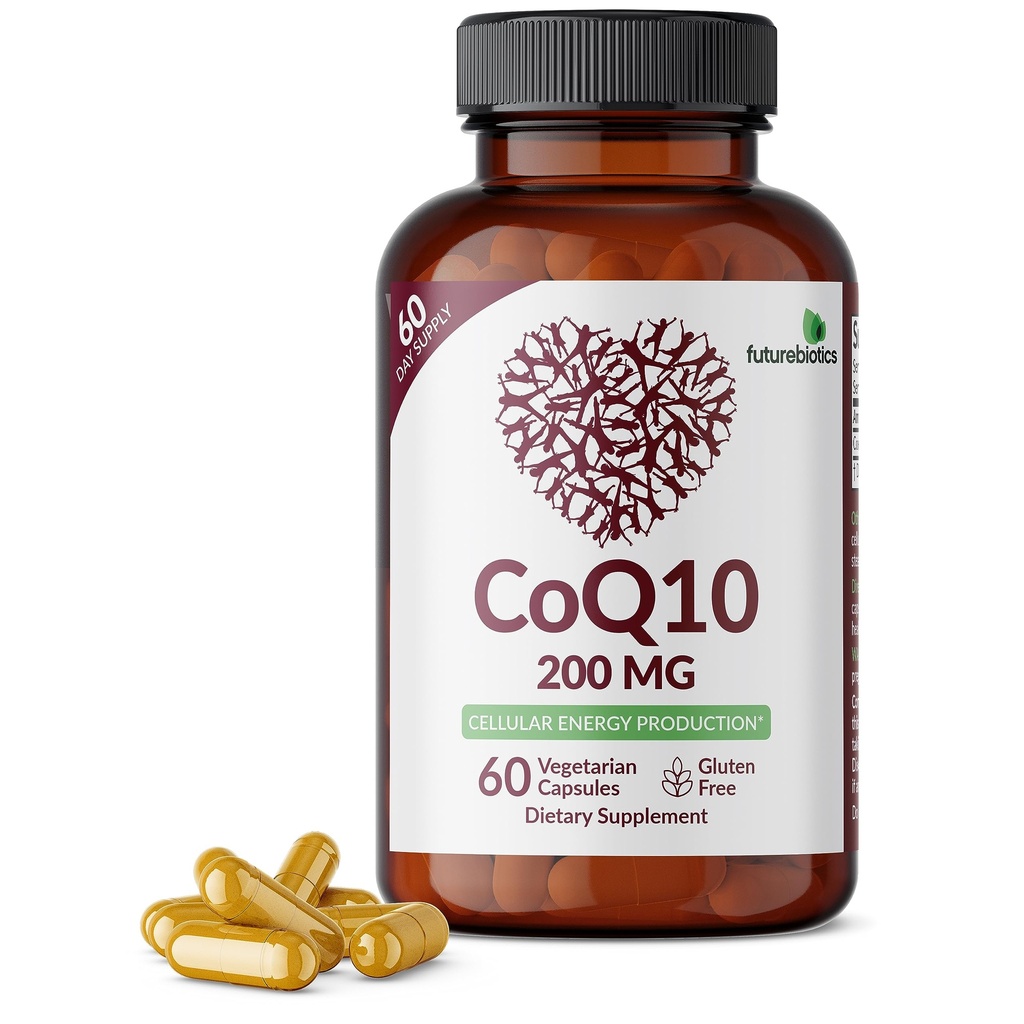 Futurebiotics CoQ10 200 MG 세포 에너지 생산, 60 채식 캡슐