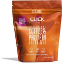 커피 단백질 분말을 클릭 | 더블 샷 에스프레소 | 16g Protein | 23 Essential Vitamin | 낮은 칼로리 식사 교체 | 150mg 카페인 | 글루텐 무료 | 인공 향료 또는 컬러 | 카라멜