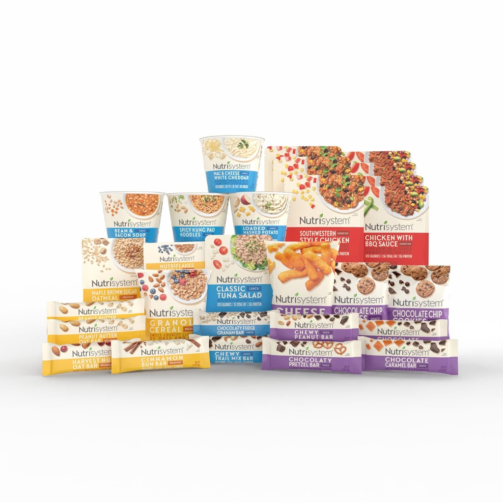 Nutrisystem® Kickstart Protein 28 맛있는 식사 및 스낵을 갖춘 7 일 체중 감량 키트