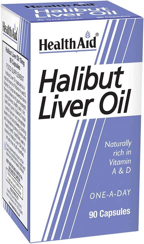 HealthAid Halibut Liver 오일 - 90 캡슐