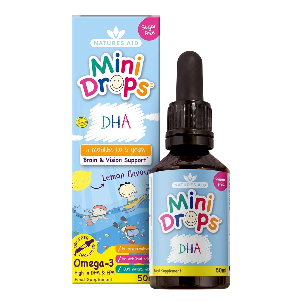 NATURES AID 어린이 Dha Drops, 50 ML