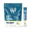 Voli Electrolytes Powder Packets | 습식 설탕 전해질 음료 믹스 포함 | Keto & Fasting Friendly, Natural Superfoods & Minerals | Honeydew, 15-Count