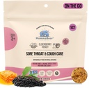 MommaBear Organics Handcrafted Kids Cough Lollipops – 자연적인 Sore Throat Relief & Cough Drop Suckers for Kids 3+ – Elderberry Bits, 꿀 & 유기 풍미 – 신선함, 5pc를 위해 단단히 밀봉