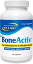 NORTH AMERICAN HERB & SPICE BoneActiv - 120 캡슐 - 뼈 및 관절 지원 - MCHA, Sage, Rosemary, Oreganol P73 Oregano 오일 - 비 GMO - 30 서빙