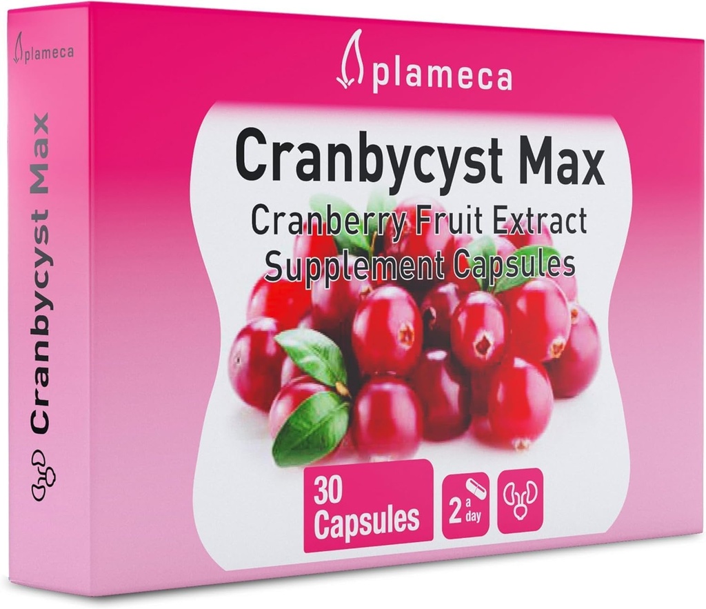 Cranbycyst Max - 여성을위한 UTI 치료 - 1 서빙에있는 크랜베리 주스의 9 안경 - Sugar-Free Cranberry 알약 - Urinary Tract Health Support & UTI Protection - 30 CT