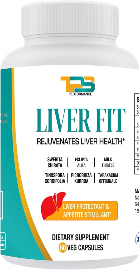 Liver Fit | Liver Cleanse, Detox & Repair Formula - 밀크 이틀 추출물, Phyllanthus Amarus 추출물, Picrorhiza Kurrora 추출물, 60 캡슐을 가진 천연 간섭 지원 보충교재