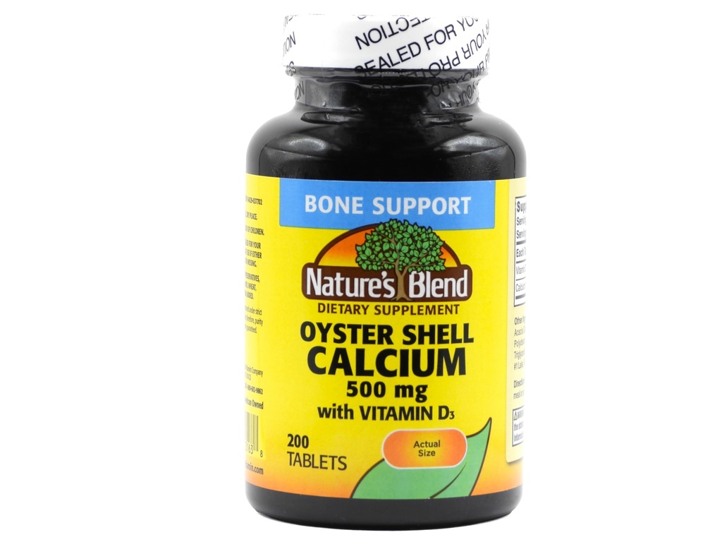 자연의 혼합 Oyster 쉘 칼슘 D3 200 탭