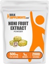 BulkSupplements.com Noni 과일 추출 분말 - Noni 과일 보충, Superfood 분말 - Gluten 무료, 500mg 서빙 당, 1kg (2.2 파운드) (팩 1)