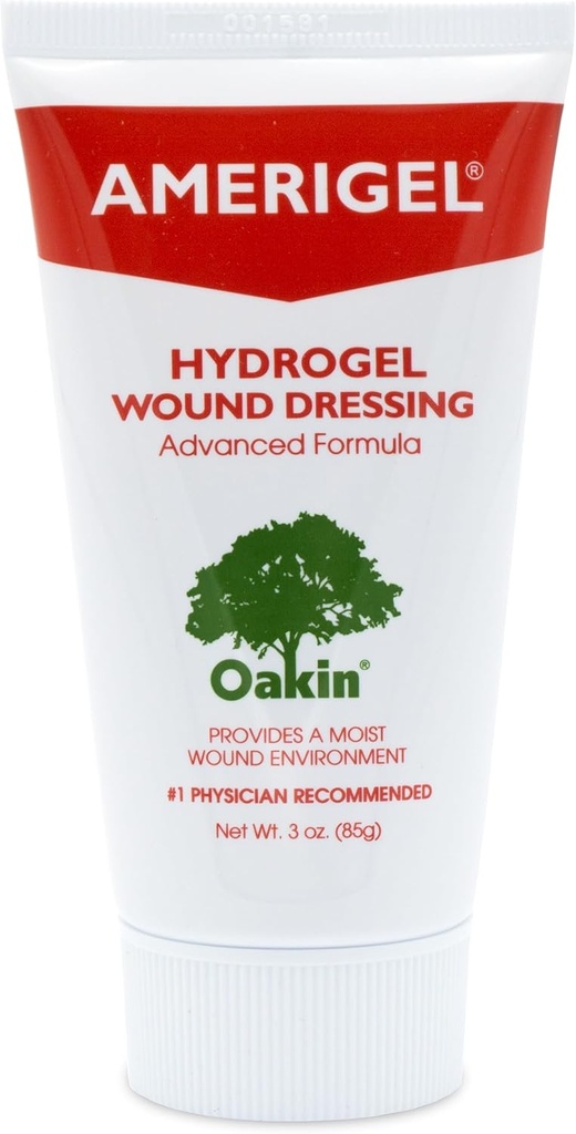 AMERIGEL Hydrogel Wound Dressing (3 oz.) - 건조한 부상을 위한 습기 부유한 치유 환경을 제공합니다