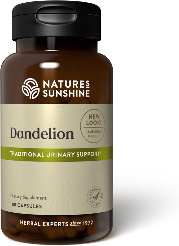 Nature's Sunshine Dandelion, 100 캡슐, 강력한 허브 지원 Digestion, Nourishes The Liver 및 Urinary 시스템 지원 제공