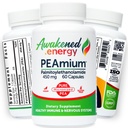 Palmitoylethanolamide 450mg Comfort Mobility Nerves Cognitive & Immune Support - Micronized 높은 흡수 - 모든 천연 완두 - 미국 제작 - 첨가제 또는 Excipients 없음 - 60 Vegan 캡슐 보충