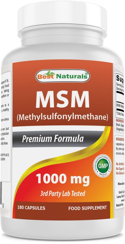 제일 자연적인 MSM 1000 mg 180 캡슐