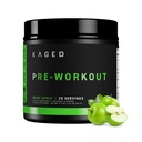 Kaged Original Pre Workout Powder | Krisp Apple | Pre-Kaged | Creatine, Beta Alanine, Pure Caffeine으로 공식화 | 20 인분