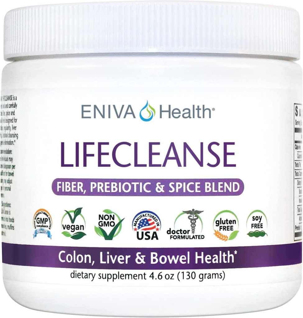 Eniva LifeCleanse 천연 섬유 복합 분말 (4.23 온스)
