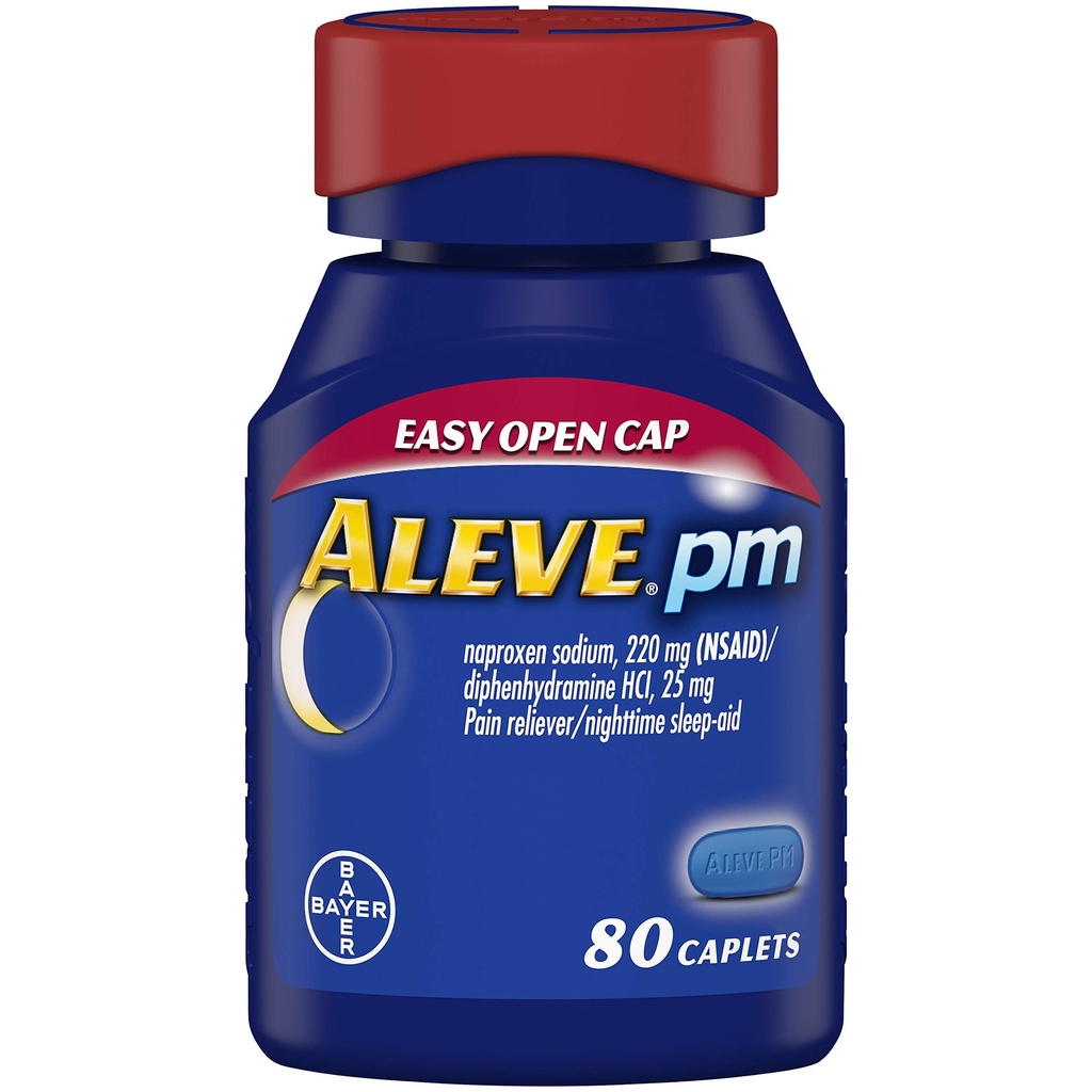 탈모, 빠른 행동 수면 원조 및 두통, 근육 Aches, 220 mg Naproxen 나트륨 및 25 mg Diphenhydramine HCl 캡슐, 80 조사를 위한 고통 구호