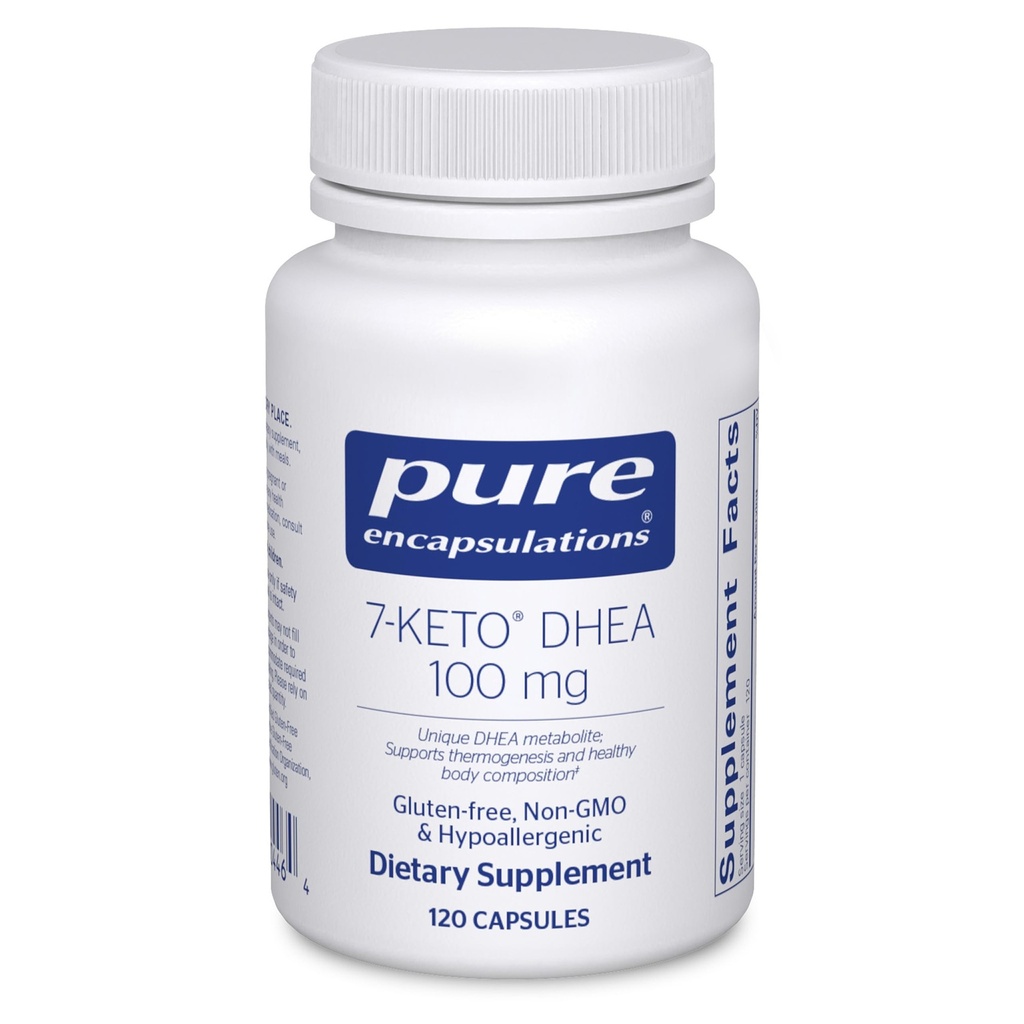 Pure Encapsulations 7-Keto DHEA 100 mg | Thermogenesis와 건강한 몸 구성을 지원하는 유일한 DHEA 대사 보충교재 * | 120의 캡슐