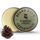 남자를위한 스트릭 바이킹 Beard Balm - Beard 컨디셔너에 남겨 - Naturally Derived Beard Butter, Argan & Jojoba Oils (2 Ounce (Pack of 1), Cedar Scent)