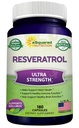 100% 자연적인 Resveratrol - 1000mg 서빙 최대 힘 (180의 캡슐) 산화를 억제하는 보충교재, 심장 건강 & 순수한, 폴리페놀을 위한 trans-Resveratrol 알약