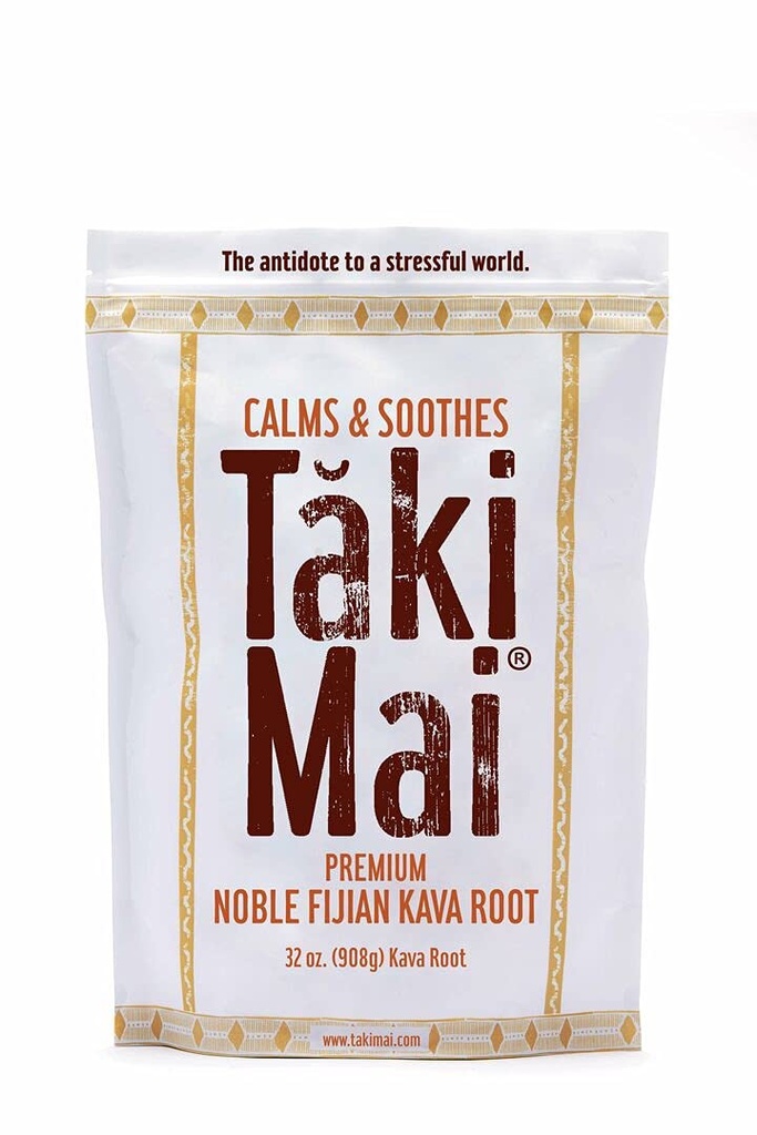 Taki Mai Noble Kava Kava 뿌리 분말 32oz – 정통 전통 그라인드, 자연의 저녁 휴식, 휴식 밤과 Calm Rituals, 100% 순수한 노블 카바