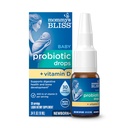 Mommy's Bliss Baby Probiotics + 비타민 D 드롭, 소화 건강 및 면역 기능 *, 400IU 비타민 D, 지원 뼈 개발 *, 신생아 +, 맛없는, 0.34 Fl Oz (30 인분)