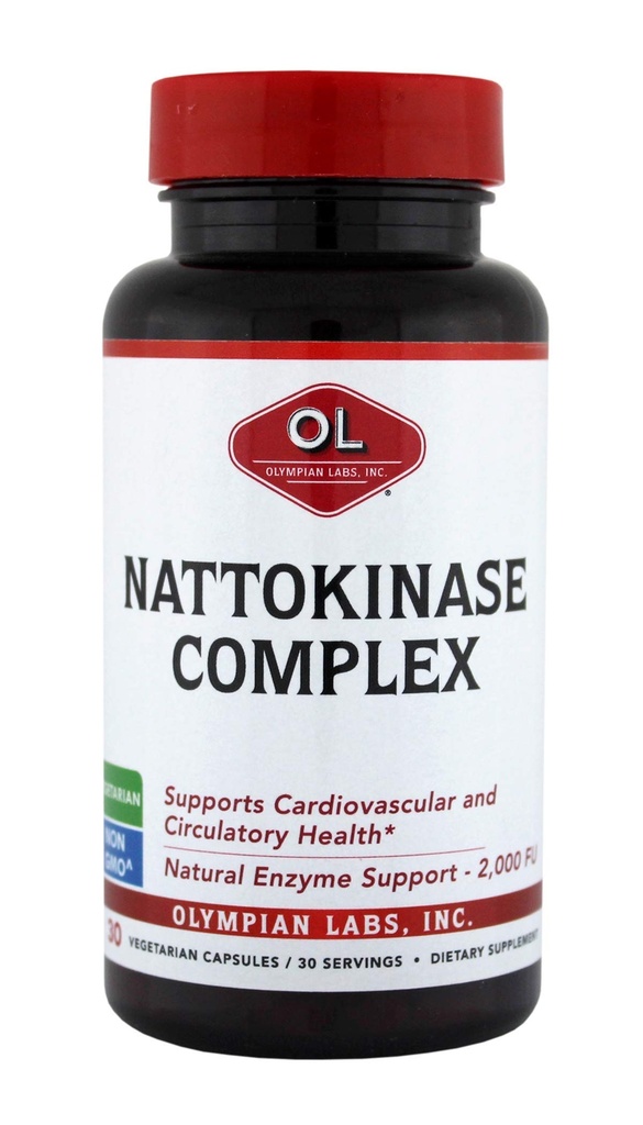 포도씨 추출물 초본 보충교재, 우량한 심장 건강 지원 - 30 매일 캡슐을 가진 Olympian 실험실 Nattokinase Complex