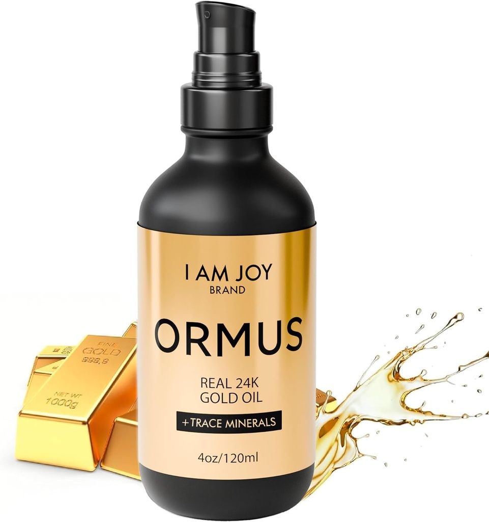 I Am Joy Co. Ormus Gold Oil Monoatomic | Deeper Thought, Intuitive Awareness & Dream Clarity | 미네랄, 플래티넘, 이리듐의 풍부한 | 비 화학적 추출 | 4oz