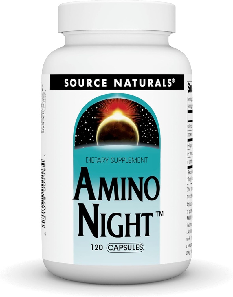 Source Naturals Amino Night - 고급 아미노산 공식 * - 120 캡슐