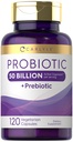 Prebiotics의 Carlyle Probiotics | 120 캡슐 | 50 억 활성 기관 | 비 GMO & 글루텐 무료 보충