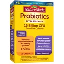 Nature Made Probiotics for Digestive Health Extra Strength 15 Billion CFU from Live Cultures, 여성 및 남성을위한 Probiotics, 30 Probiotics, 30 일 공급