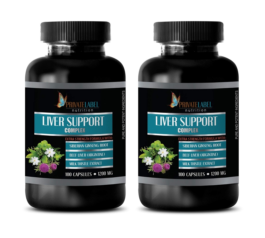 신장 간 알약 - LIVER SUPPORT COMPLEX 1200 MG - EXTRA STRENGTH FORMULA - 우유 이틀 알약, uric 산 세척 및 해독, uric 산 플러시, 간 해독 알약, 간 세척 해독 및 수리 2B 60C