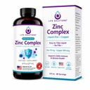 Life Solutions 아연 복합체 - 아연 Gluconate 및 구리 Gluconate for Optimal Immune Support & Health - 높은 흡수 포뮬러 - 액체 8oz-