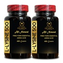 사이트맵 500 - 건강한 면역 기능을 위한 L 리진 500mg, 교원질 종합, Soy 자유로운, 글루텐 자유로운, 비 GMO, 리진 보충교재 지원 건강한 입술 및 구두 조직 - 2개의 병 200 조사