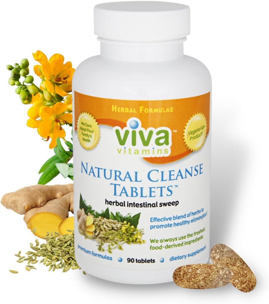 Natural Cleanse - Laxatives Senna Tablets for Colon Cleanse, Gut Cleanse 및 Stool Softeners, 여성 및 남성, 대령 Broom Supplement, Non-GMO, Vegan - 90 태블릿 용 복식