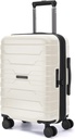 BAGSMART는 수화물 22x14x9 항공선에 TSA 자물쇠를 가진 회전자 바퀴, 경량 20 인치 수화물, 폭발할 수 있는 단단한 포탄을 가진 경량 20 인치 수화물 남자 여자를 위한 여행 가방에, 백색 나르십시오