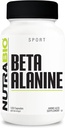 NutraBio Beta-Alanine 보충교재, 800mg - 버퍼 Lactic 산, 근육 피로 및 Soreness, 120의 캡슐에 글루텐 자유로운 전 운동 보충교재
