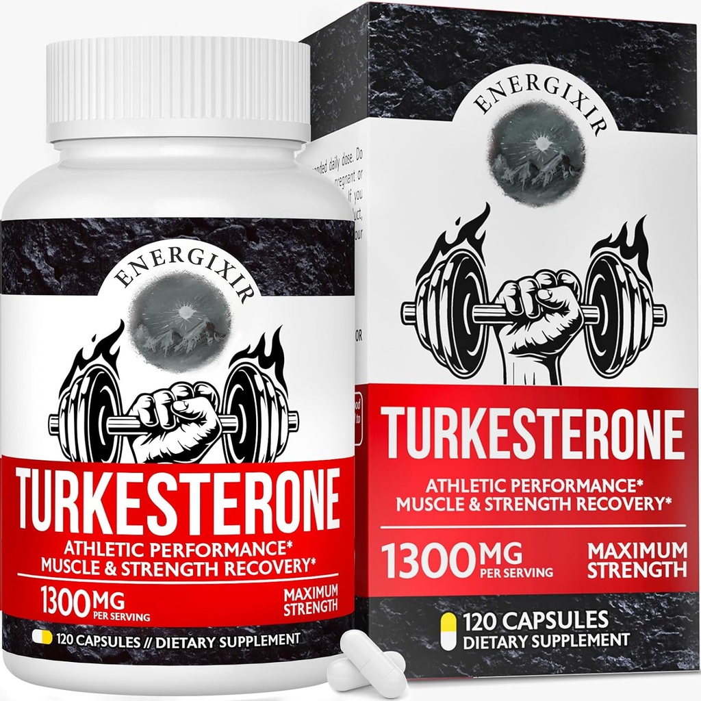 남자를 위한 78,000mg 테스토스테론 보충교재, 최대 순수성 95% Turkesterone의 에너지, 힘, 체력, 내구시간, 성과, 근육 성장 & 회복 - 60 일 공급 (120ct)