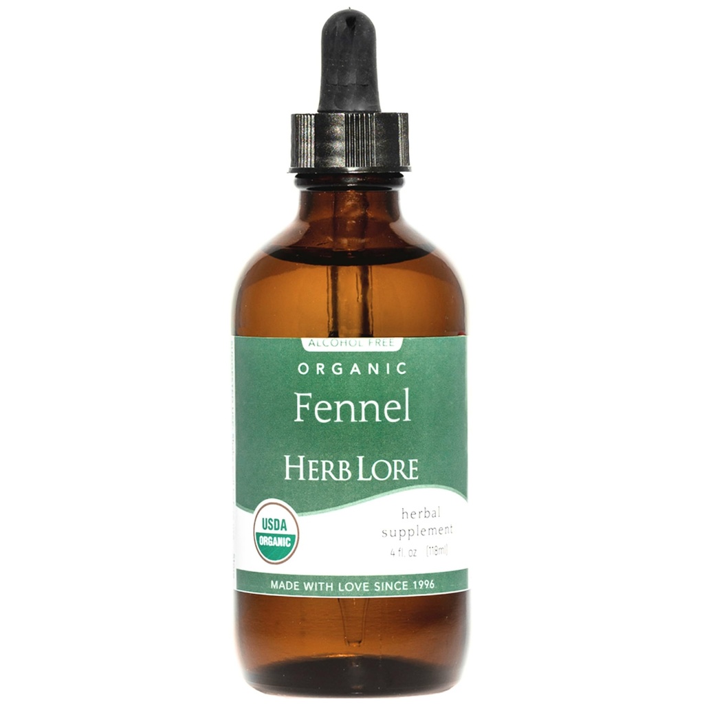 허브 로어 유기 펜넬 씨앗 아연 - Soothes Gas & Bloating - Lactation Support Supplement - 4 fl oz